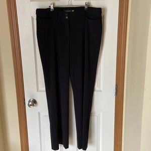 Lane Bryant Houston black wide leg trousers pants 3 tall black 18 tall 18T